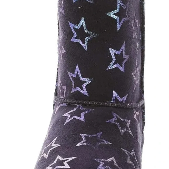 Youth UGG Classic II Iridescent Stars Nightshade/Purple Boots (NWT) - Picture 5 of 8